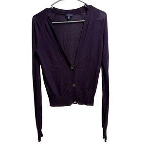 Lot of 2‎ Gap Cardigans, size Small Tall, Purple and Mauve EUC